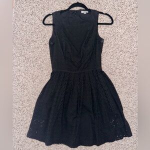 Black Dress Eyelet with pockets from trunk show at DC boutique